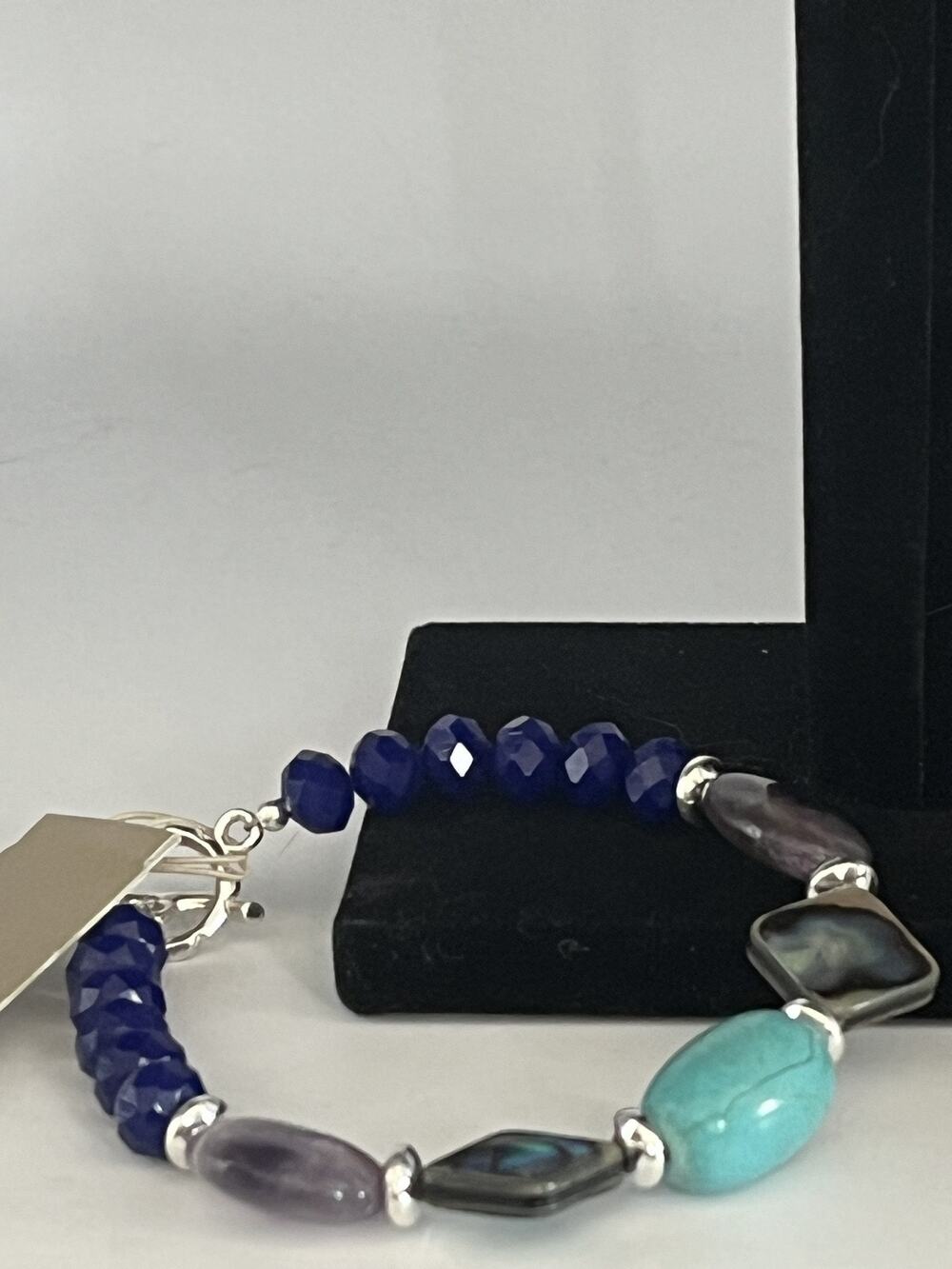 Barse 'Peacock' Multi-Stone Bracelet